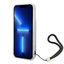 Заредете изображение във визуализатора на галерията – Guess GUOHCP14LH4STK iPhone 14 Pro 6.1 "black / black hardcase 4G Print Strap - TopMag
