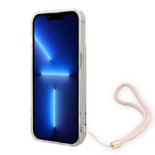 Заредете изображение във визуализатора на галерията – Guess GUOHCP14LH4STP iPhone 14 Pro 6.1 "pink / pink hardcase 4G Print Strap - TopMag
