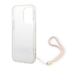 Заредете изображение във визуализатора на галерията – Guess GUOHCP14LH4STP iPhone 14 Pro 6.1 "pink / pink hardcase 4G Print Strap - TopMag
