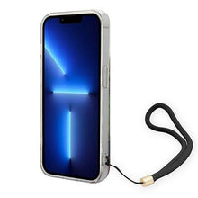 Заредете изображение във визуализатора на галерията – Guess GUOHCP14LHFLSB iPhone 14 Pro 6.1 "blue / blue hardcase Flower Strap - TopMag
