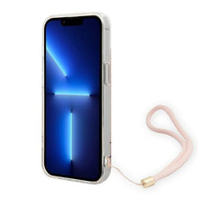 Заредете изображение във визуализатора на галерията – Guess GUOHCP14MH4STP iPhone 14 Plus 6.7 "pink / pink hardcase 4G Print Strap - TopMag
