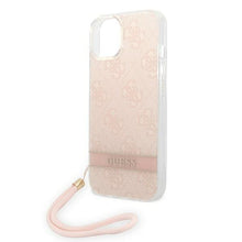 Заредете изображение във визуализатора на галерията – Guess GUOHCP14MH4STP iPhone 14 Plus 6.7 "pink / pink hardcase 4G Print Strap - TopMag
