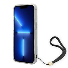 Заредете изображение във визуализатора на галерията – Guess GUOHCP14MHFLSB iPhone 14 Plus 6.7 "blue / blue hardcase Flower Strap - TopMag
