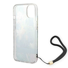 Заредете изображение във визуализатора на галерията – Guess GUOHCP14MHFLSB iPhone 14 Plus 6.7 "blue / blue hardcase Flower Strap - TopMag
