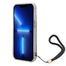 Заредете изображение във визуализатора на галерията – Guess GUOHCP14SHFLSB iPhone 14 6.1 "blue / blue hardcase Flower Strap - TopMag
