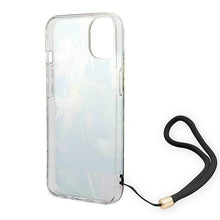 Заредете изображение във визуализатора на галерията – Guess GUOHCP14SHFLSB iPhone 14 6.1 "blue / blue hardcase Flower Strap - TopMag
