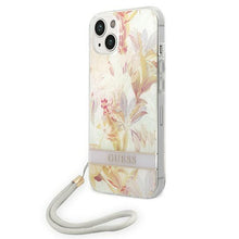 Заредете изображение във визуализатора на галерията – Guess GUOHCP14SHFLSU iPhone 14 6.1 "purple / purple hardcase Flower Strap - TopMag
