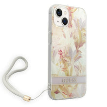Заредете изображение във визуализатора на галерията – Guess GUOHCP14SHFLSU iPhone 14 6.1 "purple / purple hardcase Flower Strap - TopMag
