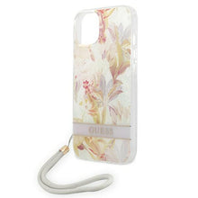 Заредете изображение във визуализатора на галерията – Guess GUOHCP14SHFLSU iPhone 14 6.1 "purple / purple hardcase Flower Strap - TopMag
