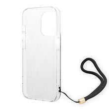 Заредете изображение във визуализатора на галерията – Guess GUOHCP14XH4STK iPhone 14 Pro Max 6.7 "black / black hardcase 4G Print Strap - TopMag
