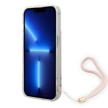 Заредете изображение във визуализатора на галерията – Guess GUOHCP14XH4STP iPhone 14 Pro Max 6.7 "pink / pink hardcase 4G Print Strap - TopMag
