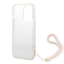 Заредете изображение във визуализатора на галерията – Guess GUOHCP14XH4STP iPhone 14 Pro Max 6.7 "pink / pink hardcase 4G Print Strap - TopMag
