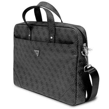 Заредете изображение във визуализатора на галерията – Guess Bag GUCB15P4TK 16 "black / black Saffiano 4G Triangle Logo - TopMag
