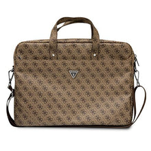 Заредете изображение във визуализатора на галерията – Guess Bag GUCB15P4TW 16 "brown / brown Saffiano 4G Triangle Logo - TopMag
