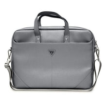 Заредете изображение във визуализатора на галерията – Guess Bag GUCB15PSATLG 16 "silver / silver Saffiano Triangle Logo - TopMag
