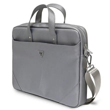 Заредете изображение във визуализатора на галерията – Guess Bag GUCB15PSATLG 16 "silver / silver Saffiano Triangle Logo - TopMag
