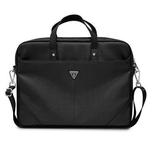 Заредете изображение във визуализатора на галерията – Guess Bag GUCB15PSATLK 16 "black / black Saffiano Triangle Logo - TopMag
