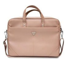 Заредете изображение във визуализатора на галерията – Guess Bag GUCB15PSATLP 16 "pink / pink Saffiano Triangle Logo - TopMag

