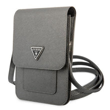Заредете изображение във визуализатора на галерията – Guess Handbag GUWBSATMGR gray / gray Saffiano Triangle - TopMag
