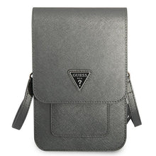 Заредете изображение във визуализатора на галерията – Guess Handbag GUWBSATMGR gray / gray Saffiano Triangle - TopMag
