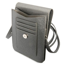 Заредете изображение във визуализатора на галерията – Guess Handbag GUWBSATMGR gray / gray Saffiano Triangle - TopMag
