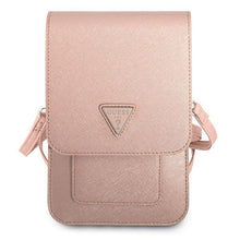 Заредете изображение във визуализатора на галерията – Guess Handbag GUWBSATMPI pink / pink Saffiano Triangle - TopMag
