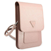 Заредете изображение във визуализатора на галерията – Guess Handbag GUWBSATMPI pink / pink Saffiano Triangle - TopMag
