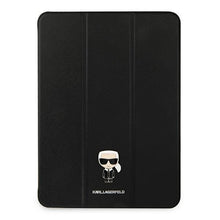 Заредете изображение във визуализатора на галерията – Karl Lagerfeld KLFC11OKMK iPad 11" Pro 2021 Book Cover czarny/black Saffiano Karl Iconic - TopMag
