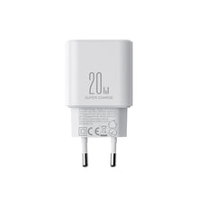 Заредете изображение във визуализатора на галерията – Joyroom JR-TCF05 20W USB-C / USB-A Fast Dual Port Wall Charger - White + USB-C - Lightning 1m
