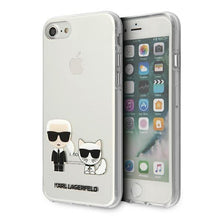 Заредете изображение във визуализатора на галерията – Karl Lagerfeld KLHCI8CKTR iPhone 7/8/SE 2020 / SE 2022 hardcase Transparent Karl &amp; Choupette - TopMag
