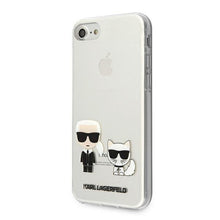 Заредете изображение във визуализатора на галерията – Karl Lagerfeld KLHCI8CKTR iPhone 7/8/SE 2020 / SE 2022 hardcase Transparent Karl &amp; Choupette - TopMag
