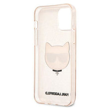 Заредете изображение във визуализатора на галерията – Karl Lagerfeld KLHCP12MCHTUGLGO iPhone 12/12 Pro 6,1" złoty/gold hardcase Glitter Choupette - TopMag
