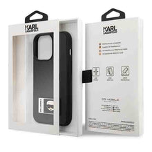 Заредете изображение във визуализатора на галерията – Karl Lagerfeld KLHCP13L3DKPK iPhone 13 Pro / 13 6,1" czarny/black hardcase Ikonik Patch - TopMag
