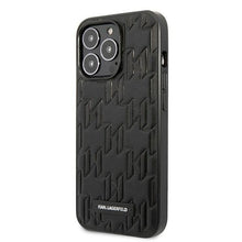Заредете изображение във визуализатора на галерията – Karl Lagerfeld KLHCP13LMNMP1K iPhone 13 Pro / 13 6.1 "hardcase black / black Monogram Plaque - TopMag
