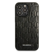 Заредете изображение във визуализатора на галерията – Karl Lagerfeld KLHCP13LMNMP1K iPhone 13 Pro / 13 6.1 "hardcase black / black Monogram Plaque - TopMag
