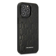 Заредете изображение във визуализатора на галерията – Karl Lagerfeld KLHCP13LMNMP1K iPhone 13 Pro / 13 6.1 "hardcase black / black Monogram Plaque - TopMag

