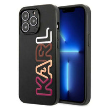 Заредете изображение във визуализатора на галерията – Karl Lagerfeld KLHCP13LPCOBK iPhone 13 Pro / 13 6,1" czarny/black hardcase Multipink Brand - TopMag
