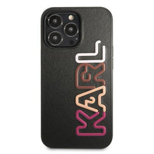 Заредете изображение във визуализатора на галерията – Karl Lagerfeld KLHCP13LPCOBK iPhone 13 Pro / 13 6,1" czarny/black hardcase Multipink Brand - TopMag
