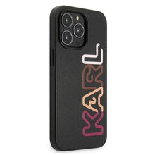 Заредете изображение във визуализатора на галерията – Karl Lagerfeld KLHCP13LPCOBK iPhone 13 Pro / 13 6,1" czarny/black hardcase Multipink Brand - TopMag
