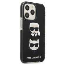 Заредете изображение във визуализатора на галерията – Karl Lagerfeld KLHCP13LTPE2TK iPhone 13 Pro / 13 6,1" hardcase czarny/black Karl&amp;Choupette Head - TopMag
