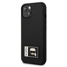 Заредете изображение във визуализатора на галерията – Karl Lagerfeld KLHCP13M3DKPK iPhone 13 6,1" czarny/black hardcase Ikonik Patch - TopMag
