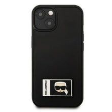 Заредете изображение във визуализатора на галерията – Karl Lagerfeld KLHCP13M3DKPK iPhone 13 6,1" czarny/black hardcase Ikonik Patch - TopMag
