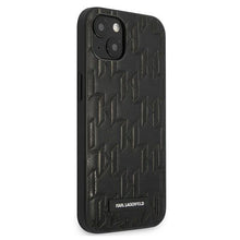 Заредете изображение във визуализатора на галерията – Karl Lagerfeld KLHCP13MMNMP1K iPhone 13 6,1" hardcase czarny/black Monogram Plaque - TopMag
