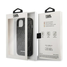 Заредете изображение във визуализатора на галерията – Karl Lagerfeld KLHCP13MMNMP1K iPhone 13 6,1" hardcase czarny/black Monogram Plaque - TopMag

