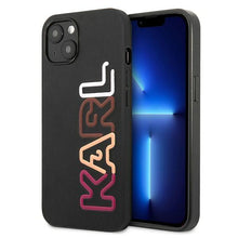 Заредете изображение във визуализатора на галерията – Karl Lagerfeld KLHCP13MPCOBK iPhone 13 6,1" czarny/black hardcase Multipink Brand - TopMag
