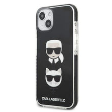 Заредете изображение във визуализатора на галерията – Karl Lagerfeld KLHCP13MTPE2TK iPhone 13 6,1" hardcase czarny/black Karl&amp;Choupette Head - TopMag
