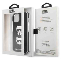 Заредете изображение във визуализатора на галерията – Karl Lagerfeld KLHCP13MTPE2TK iPhone 13 6,1" hardcase czarny/black Karl&amp;Choupette Head - TopMag
