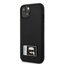 Заредете изображение във визуализатора на галерията – Karl Lagerfeld KLHCP13S3DKPK iPhone 13 mini 5,4 "black / black hardcase Ikonik Patch - TopMag
