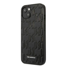Заредете изображение във визуализатора на галерията – Karl Lagerfeld KLHCP13SMNMP1K iPhone 13 mini 5,4 "hardcase black / black Monogram Plaque - TopMag
