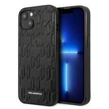 Заредете изображение във визуализатора на галерията – Karl Lagerfeld KLHCP13SMNMP1K iPhone 13 mini 5,4 "hardcase black / black Monogram Plaque - TopMag
